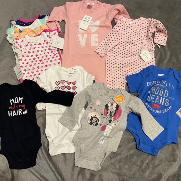 NWT Baby Girl BUNDLE of Eleven Items Various Sizes Baby Girl Bundle